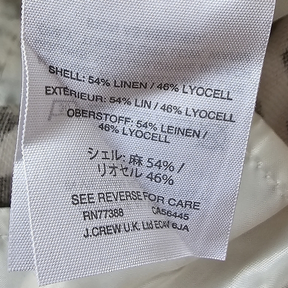 J. CREW Linen blend patio pant in leopard print - Picture 4 of 6